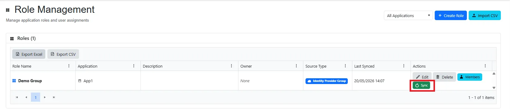 Syncing members