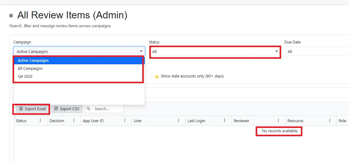 Screenshot – Platform Access