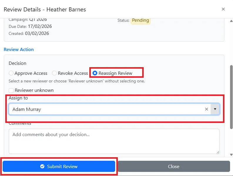 Screenshot – Review Details